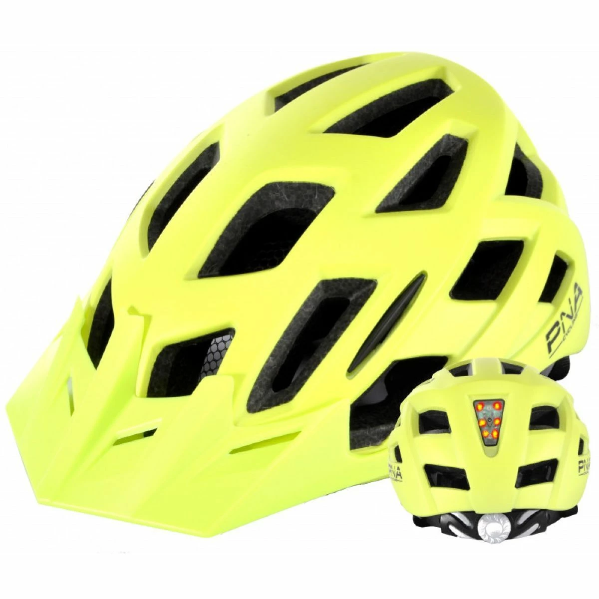 PNA Casque Vtt Jaune Mat Led – Image 2