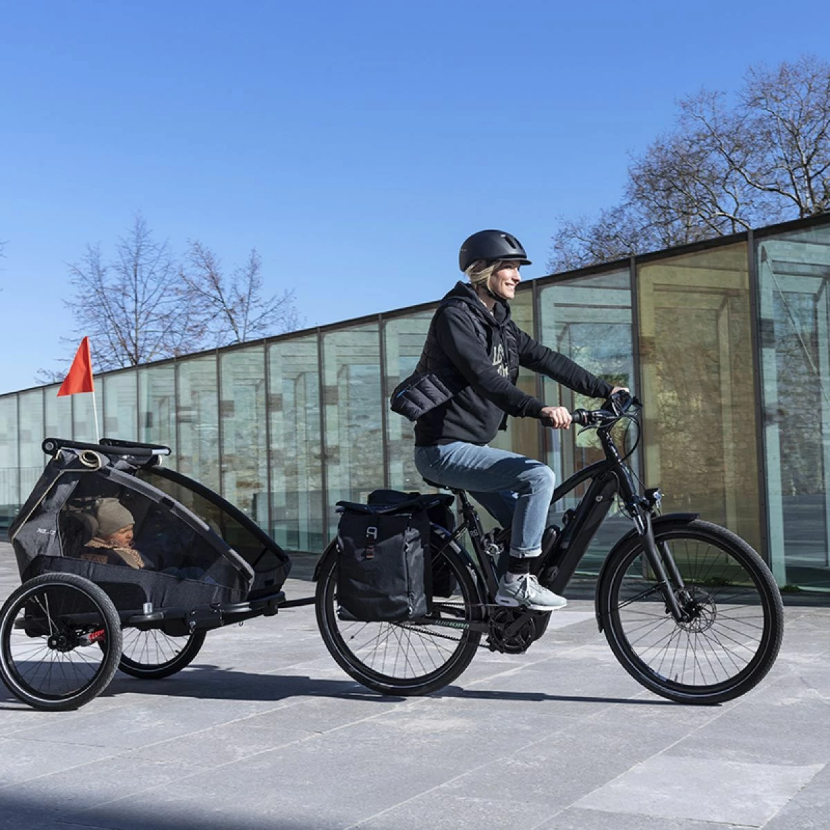 XLC Remorque Enfant Mono S 20" Anthracite Beige – Image 2